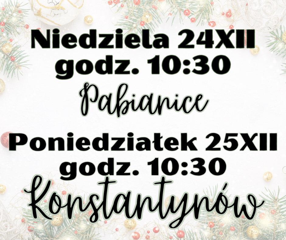 Wigilia i Boże Narodzenie