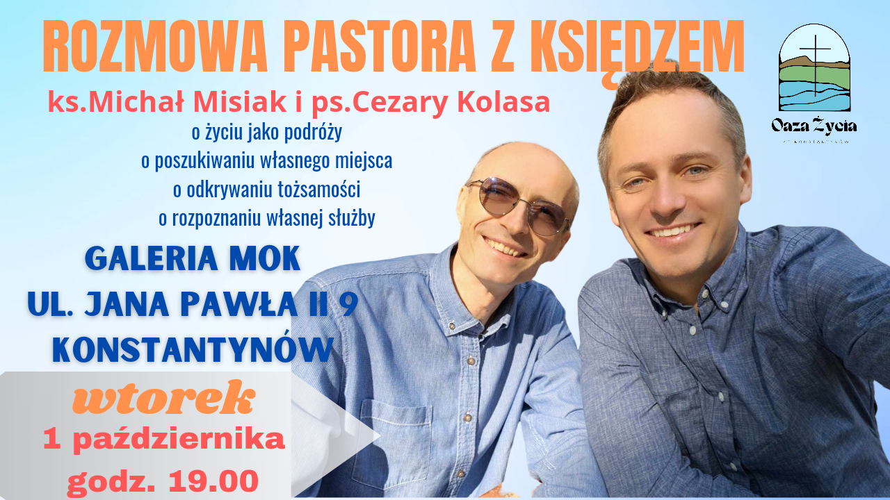 Spotkanie z ks. Michałem Misiakiem - czyli rozmowa pastora z księdzem